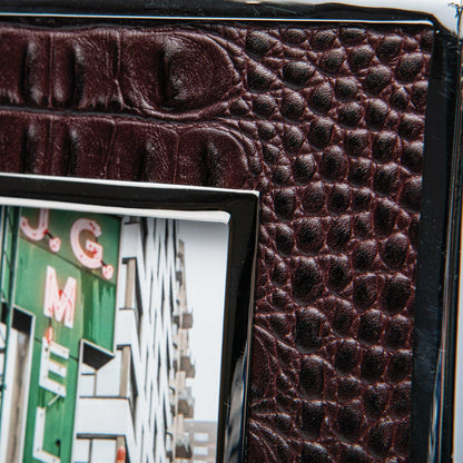 Onward Reserve Leather Crocodile Frame with Nickel Rim - 4x6