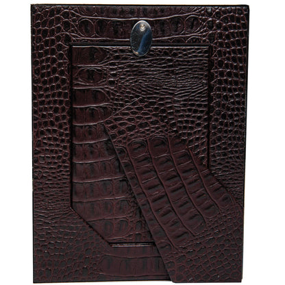 Onward Reserve Leather Crocodile Frame with Nickel Rim - 4x6