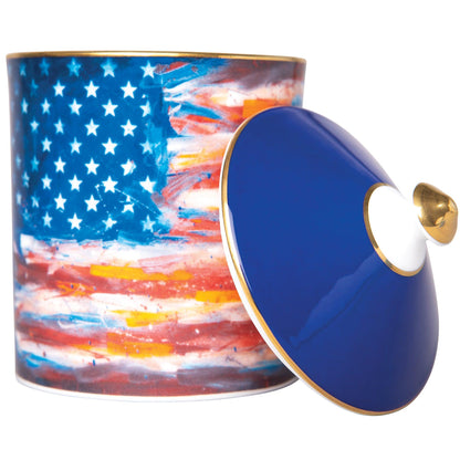 Onward Reserve American Flag Woodsmoke Lidded Candle