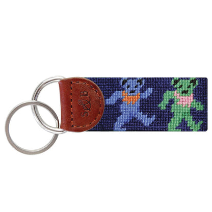 Onward Reserve Dancing Bears Key Fob - Classic Navy