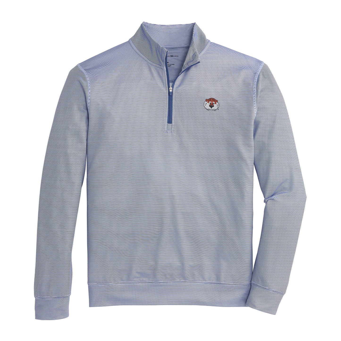 Onward Reserve Auburn Aubie Hairline Stripe Printed Performance 1/4 Zip