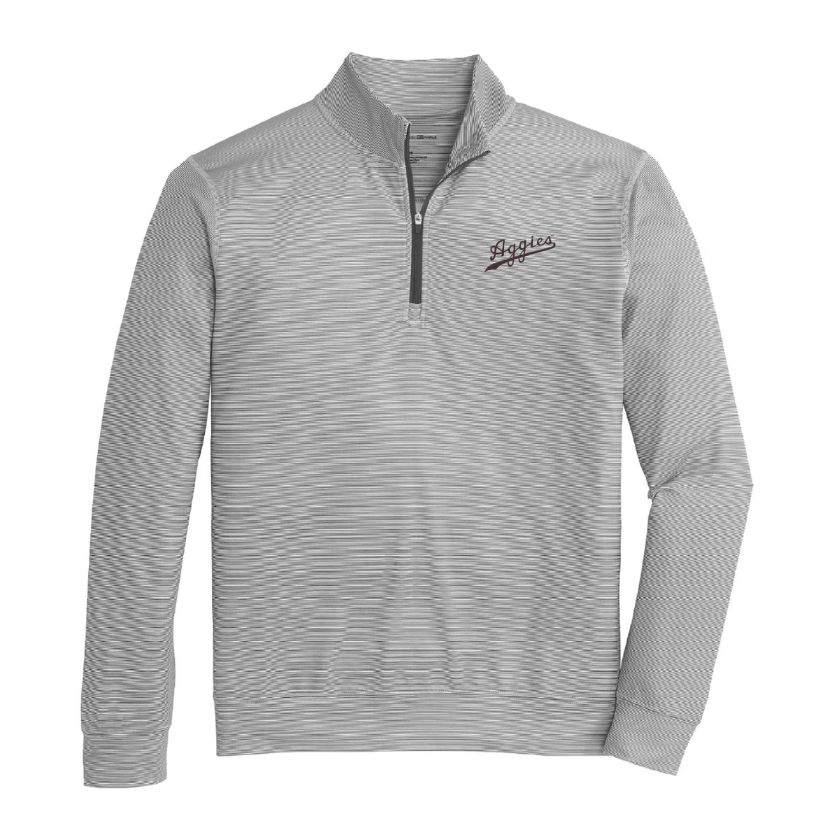 Onward Reserve Texas A&M Aggies Vintage Script Hairline Stripe Performance 1/4 Zip