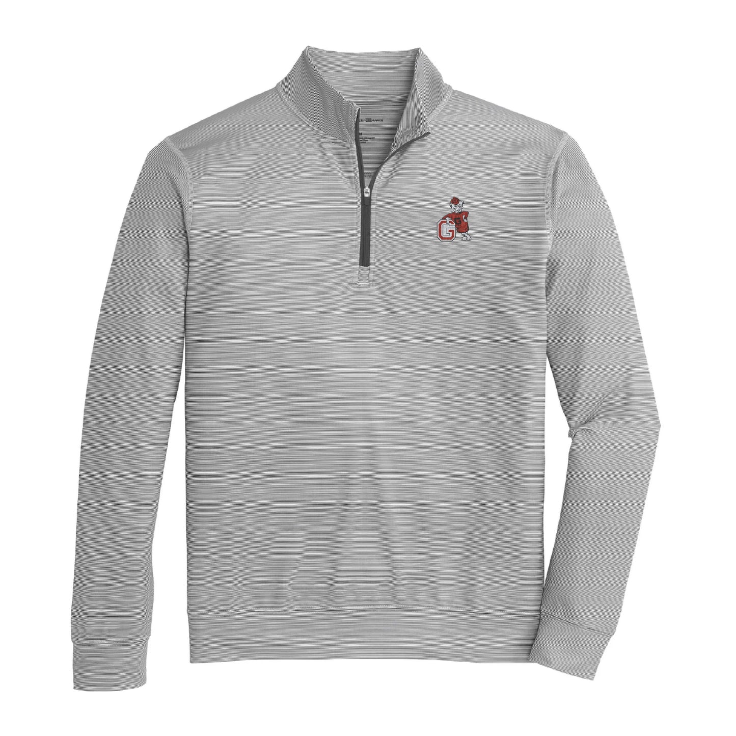 Onward Reserve UGA G Dog Hairline Stripe Printed Performance 1/4 Zip