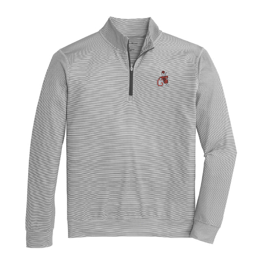 Onward Reserve UGA G Dog Hairline Stripe Printed Performance 1/4 Zip