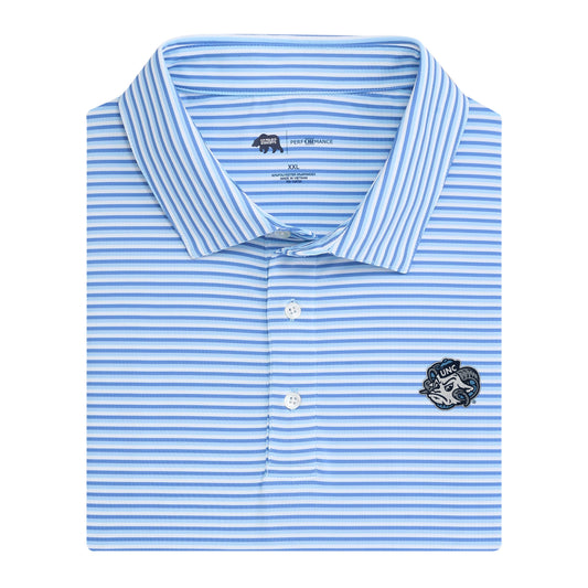 Onward Reserve UNC Ram Head Tri Stripe Performance Polo