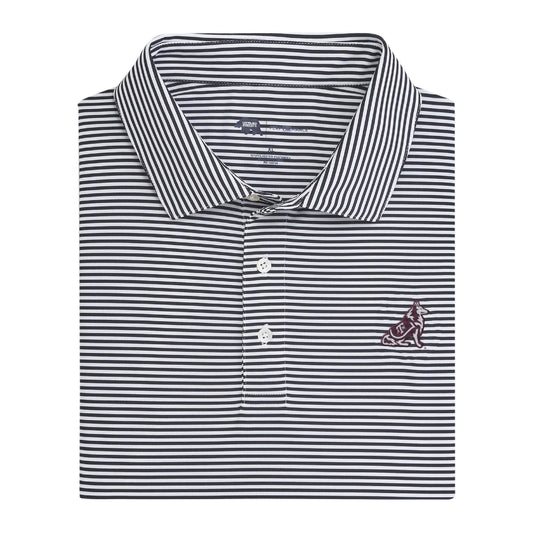 Onward Reserve Texas A&M Reveille Echo Stripe Performance Polo