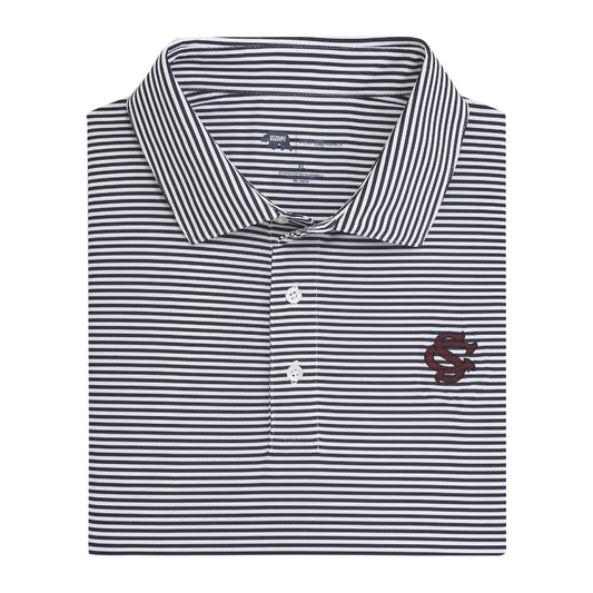 Onward Reserve South Carolina SC Echo Stripe Performance Polo