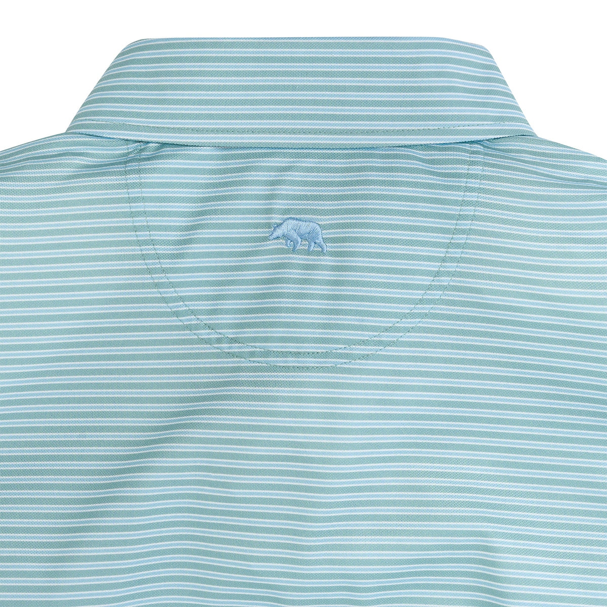 Onward Reserve Trophy Stripe Performance Pique Polo - Aquifer