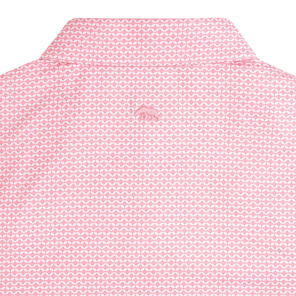 Onward Reserve Barb Printed Performance Polo - Sea Pink