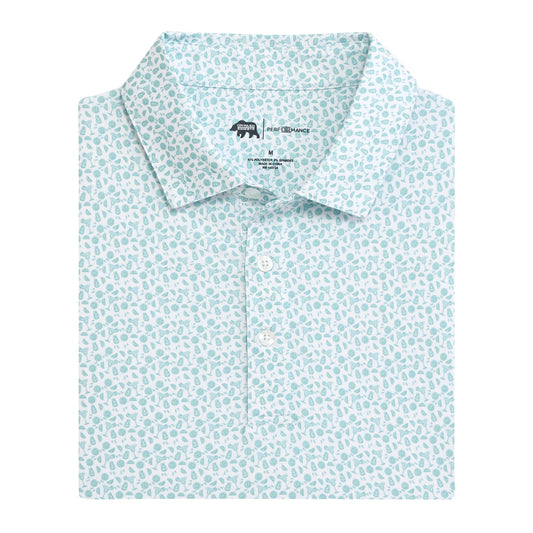 Onward Reserve Rita Printed Performance Polo - Aquifer