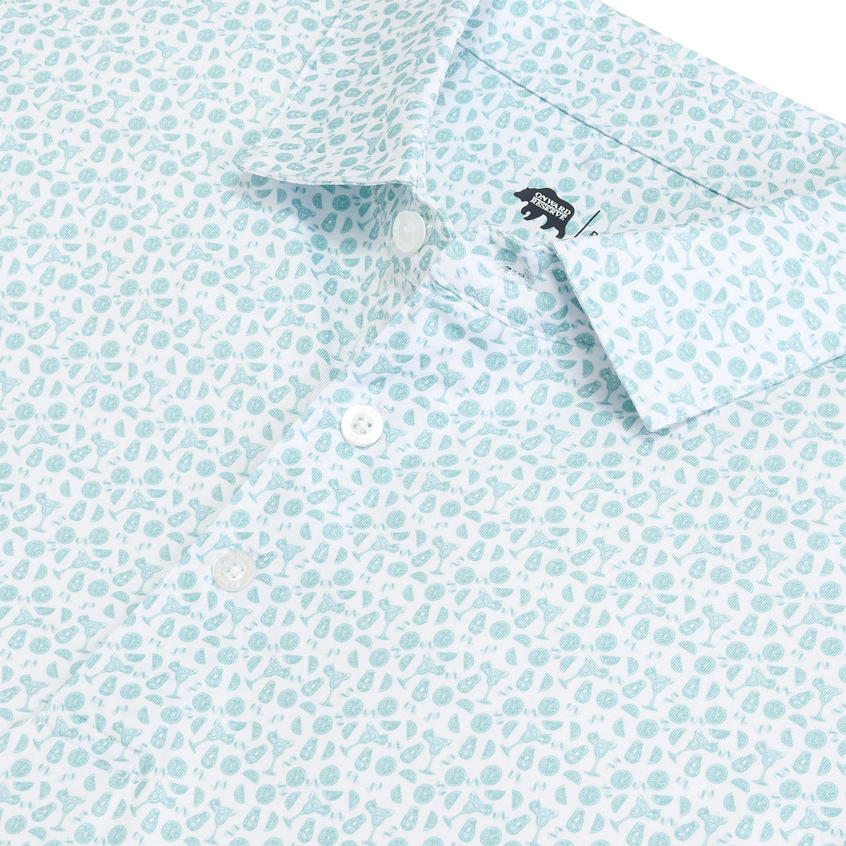 Onward Reserve Rita Printed Performance Polo - Aquifer