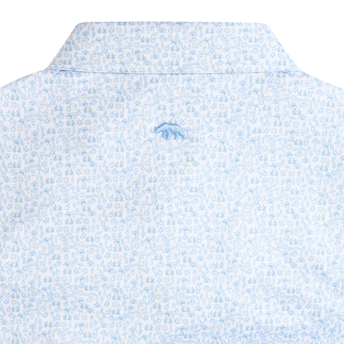 Onward Reserve Beachcomber Printed Performance Polo - Azurine