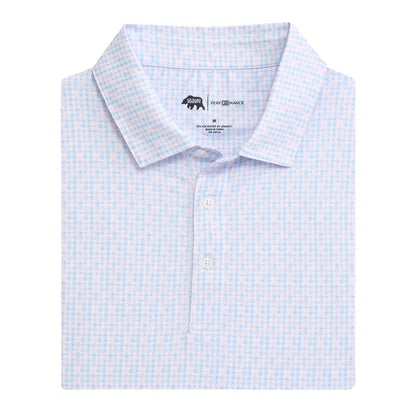 Onward Reserve Shelling Out Printed Performance Polo - Sea Pink