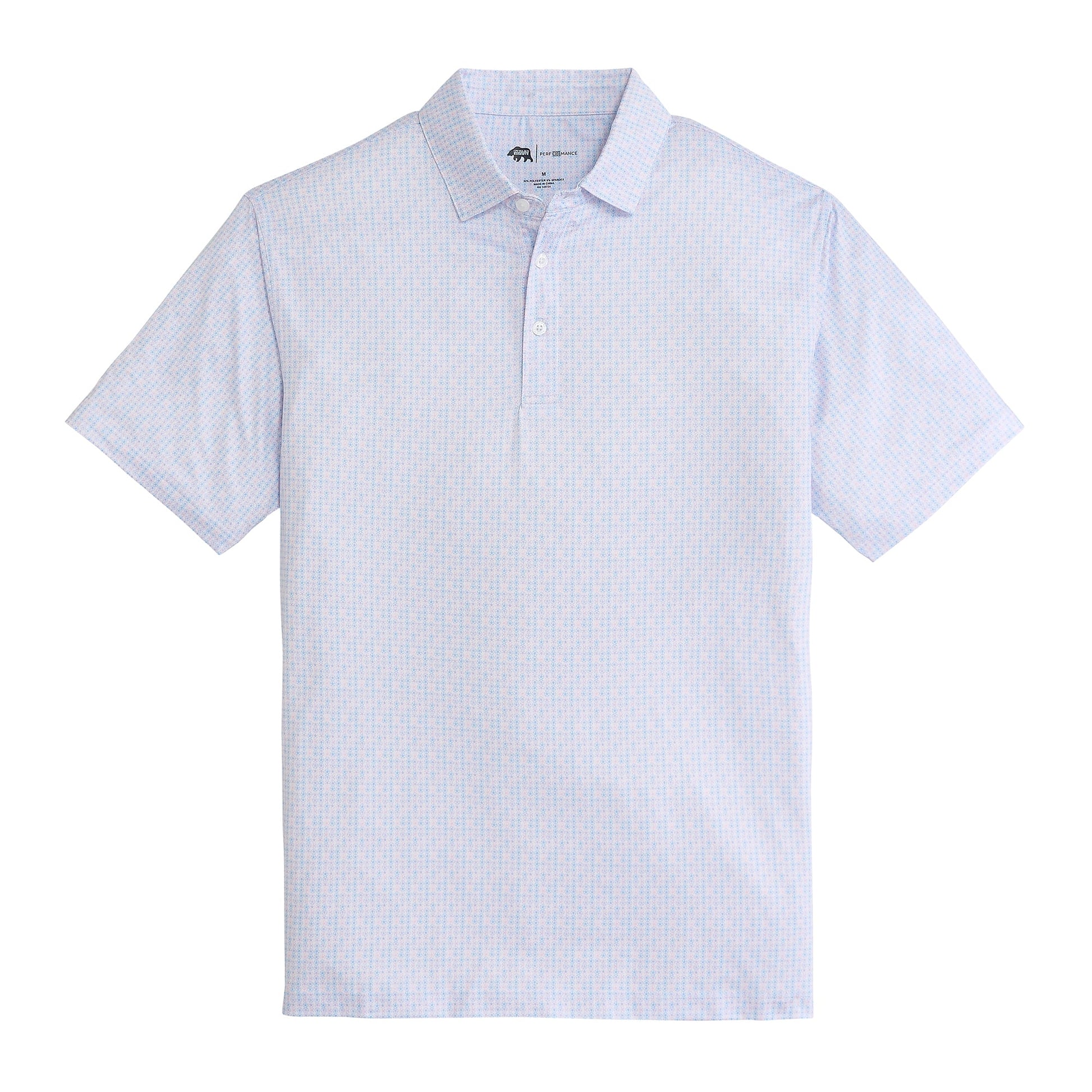 Onward Reserve Shelling Out Printed Performance Polo - Sea Pink
