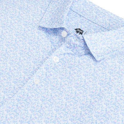 Onward Reserve Snack Bar Printed Performance Polo - Orchid