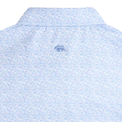 Onward Reserve Snack Bar Printed Performance Polo - Orchid