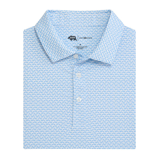 Onward Reserve Goldie Printed Performance Polo - Azurine