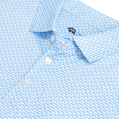 Onward Reserve Goldie Printed Performance Polo - Azurine