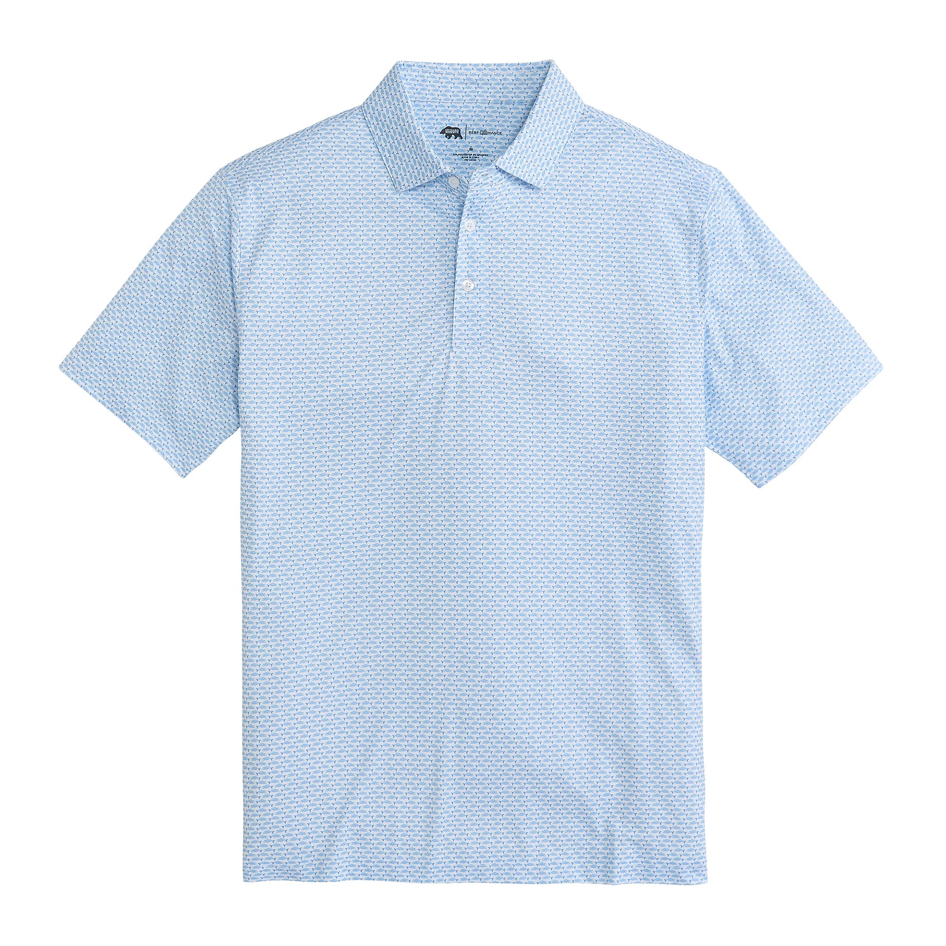 Onward Reserve Goldie Printed Performance Polo - Azurine