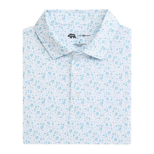Onward Reserve 19th Hole Printed Performance Polo - Breeze