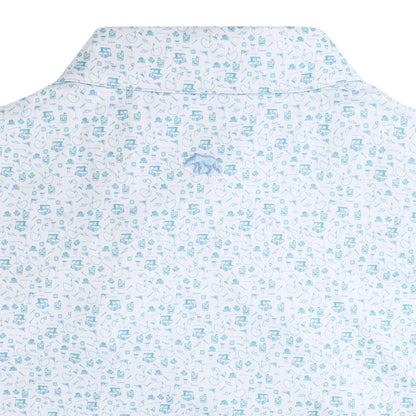 Onward Reserve 19th Hole Printed Performance Polo - Breeze