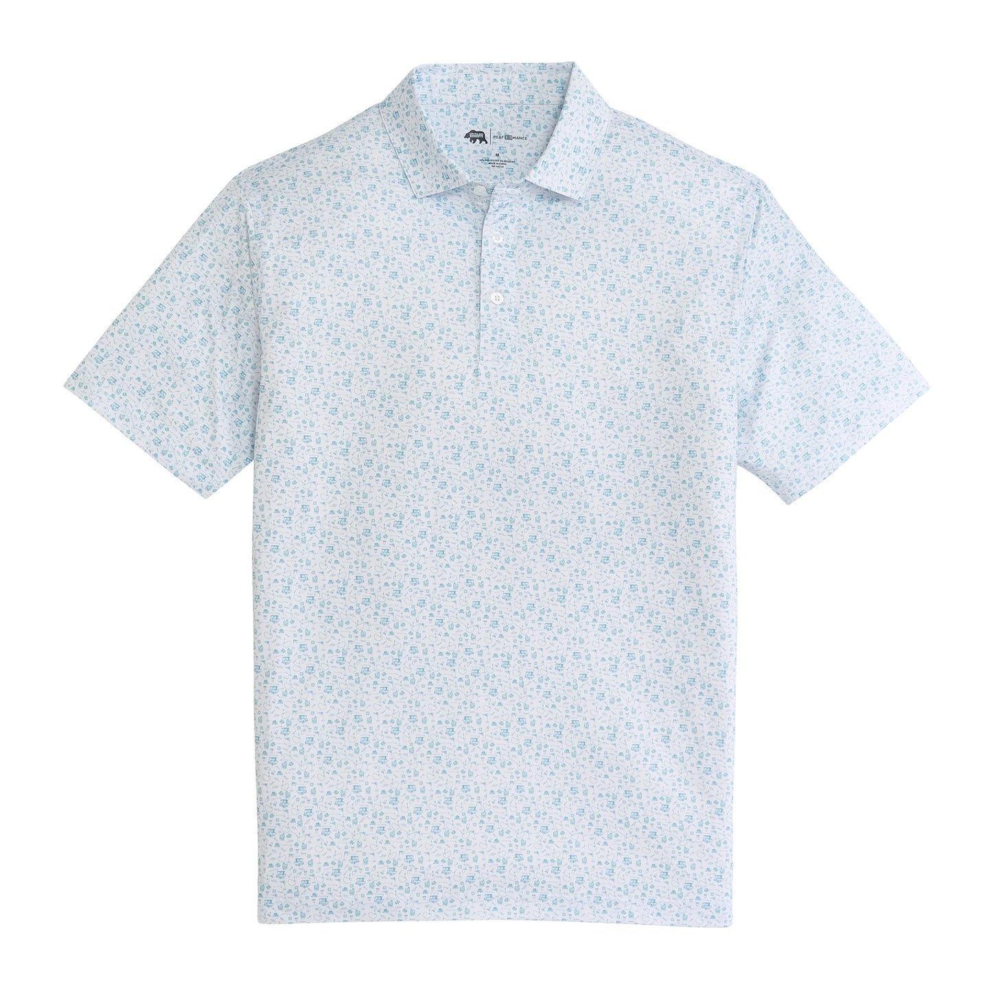 Onward Reserve 19th Hole Printed Performance Polo - Breeze