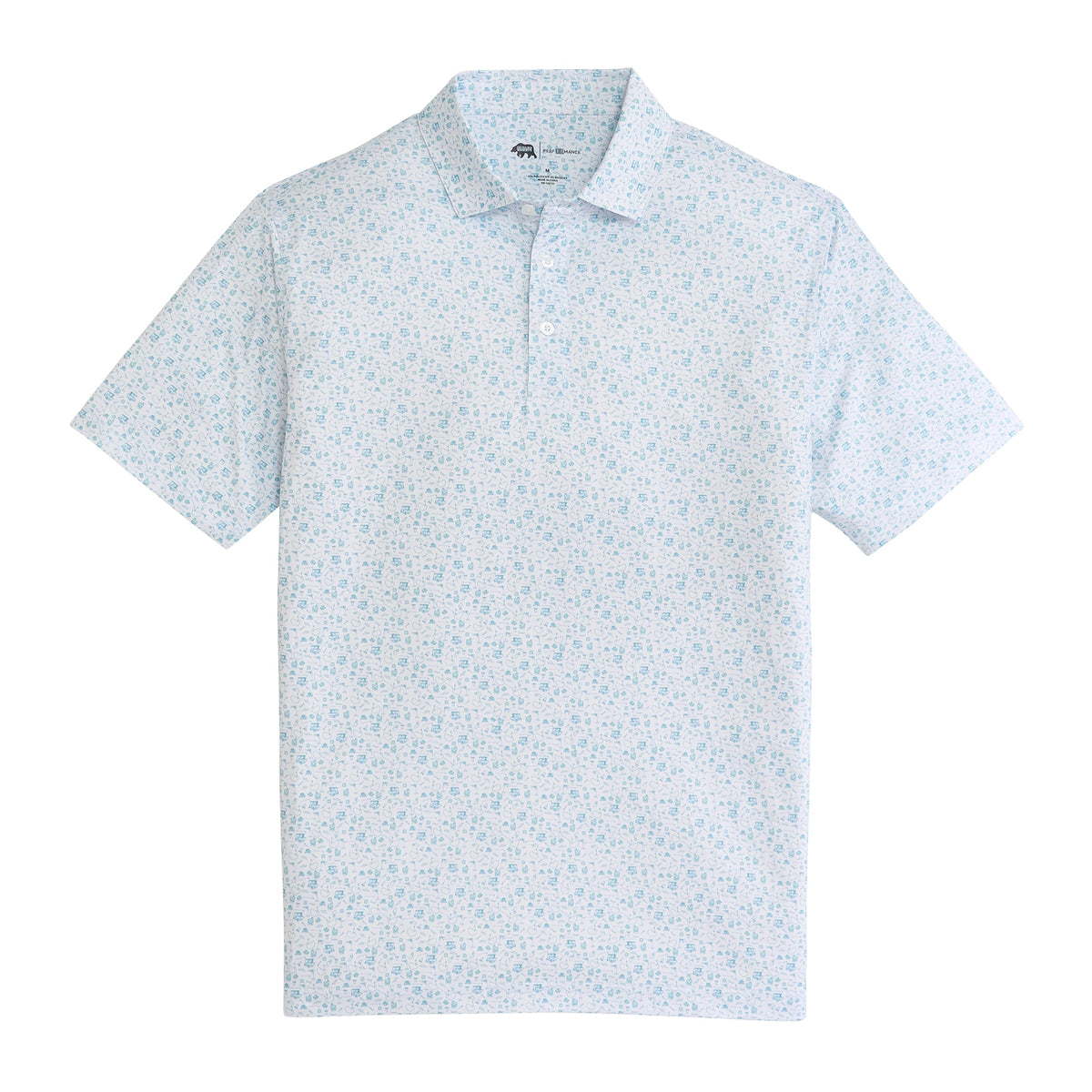 Onward Reserve 19th Hole Printed Performance Polo - Breeze