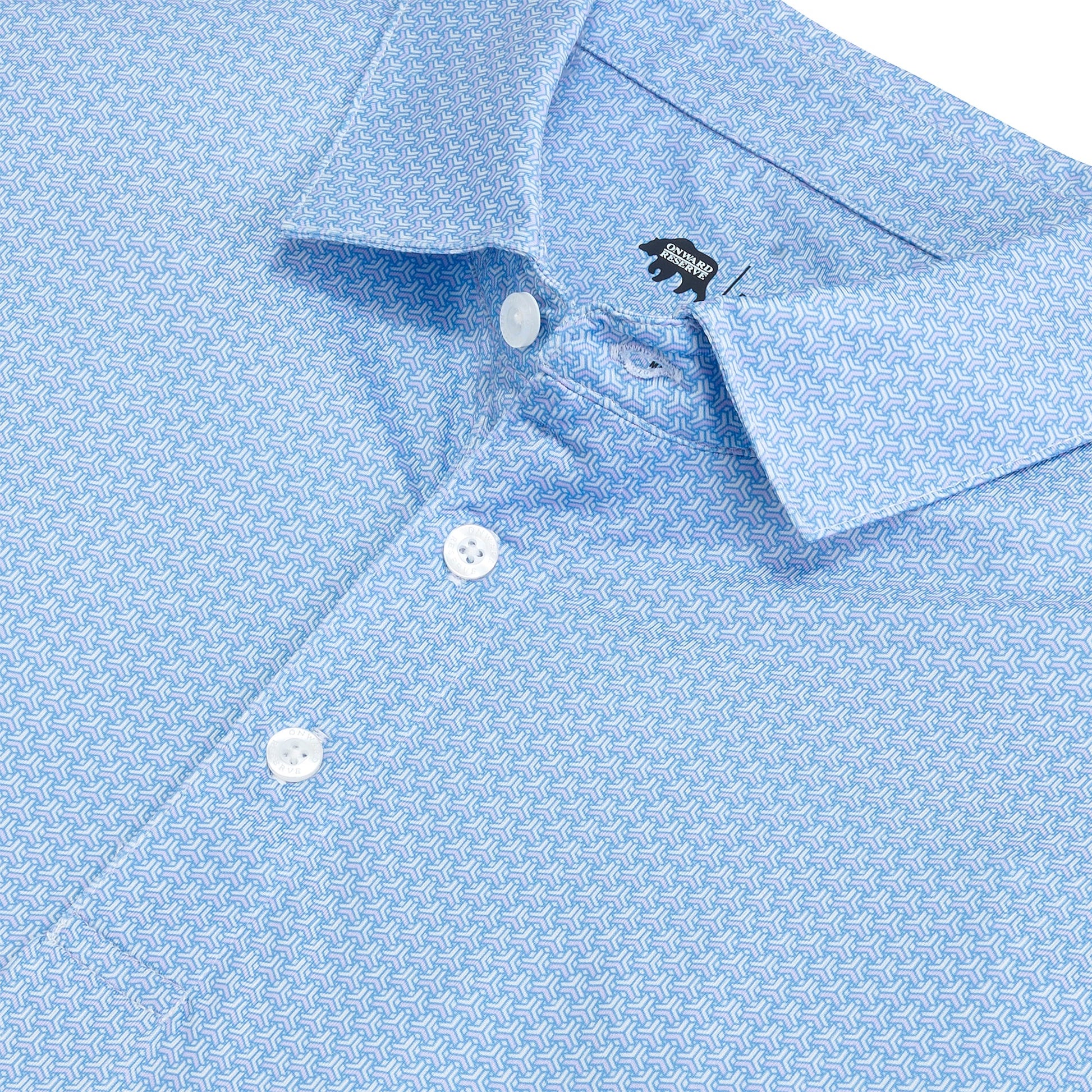 Onward Reserve Bonnie Printed Performance Polo - Iris