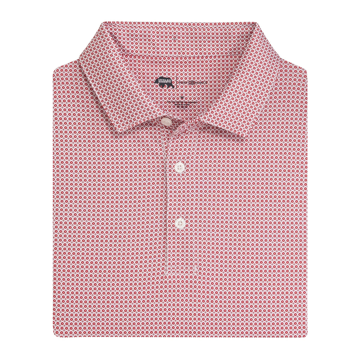 Onward Reserve League Printed Performance Polo - Crimson