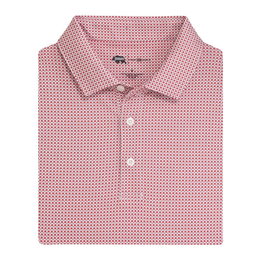 Onward Reserve League Printed Performance Polo - Crimson