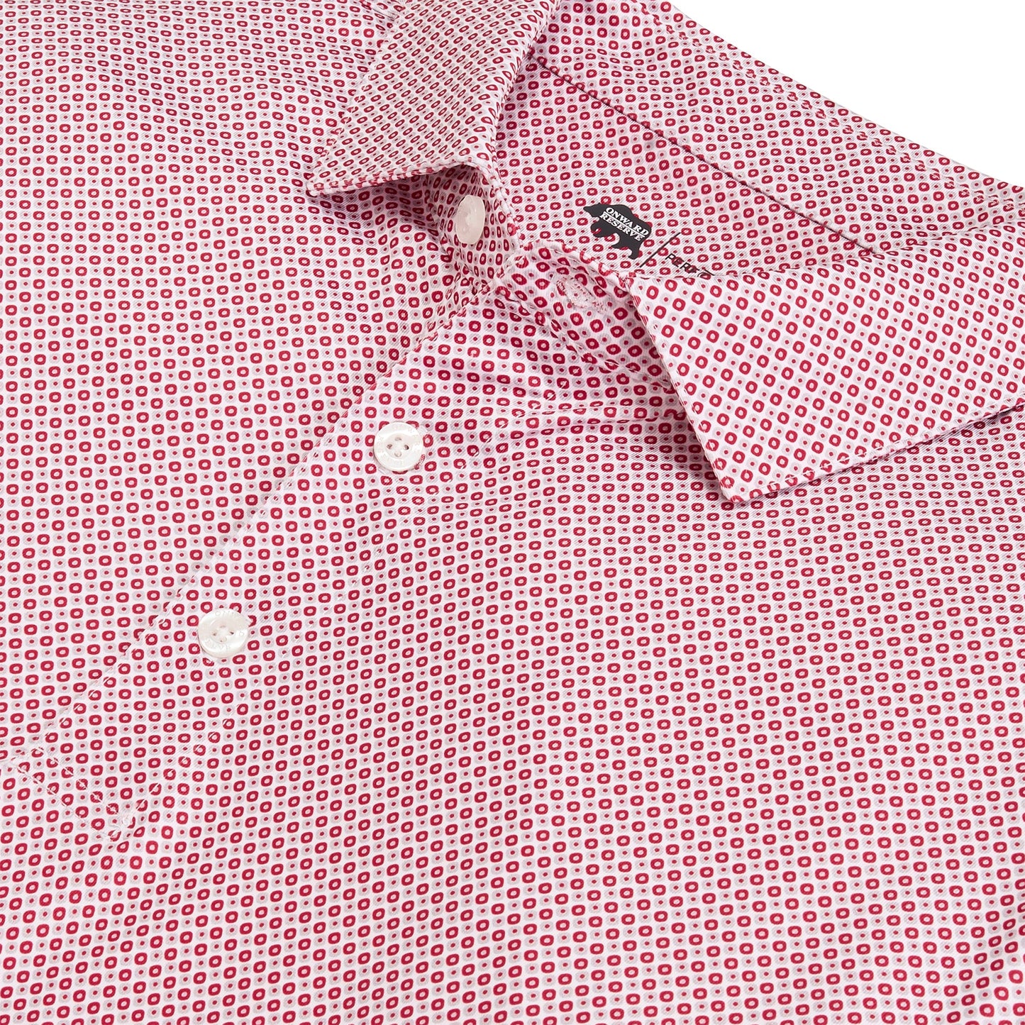 Onward Reserve League Printed Performance Polo - Crimson
