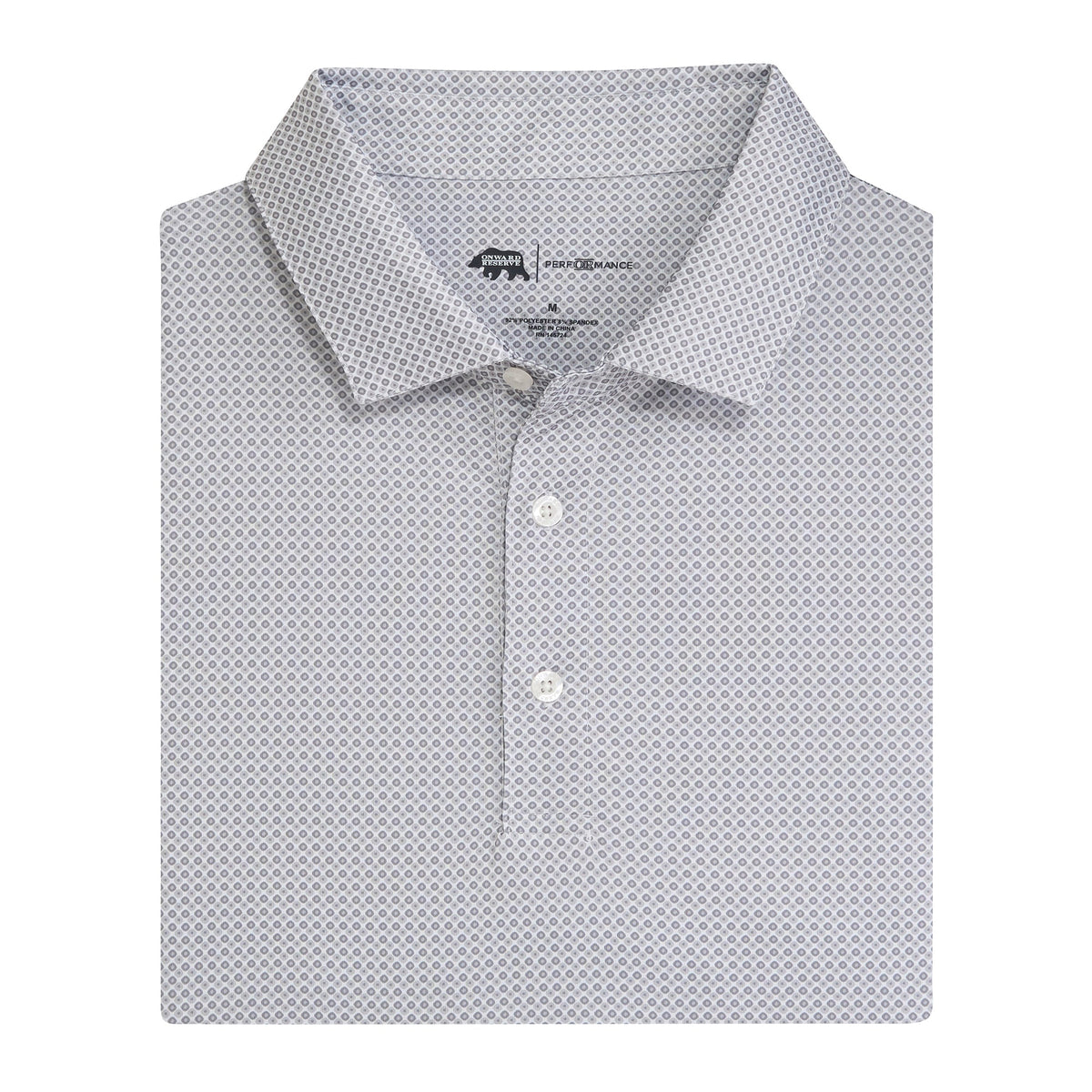 Onward Reserve League Printed Performance Polo - Nine Iron