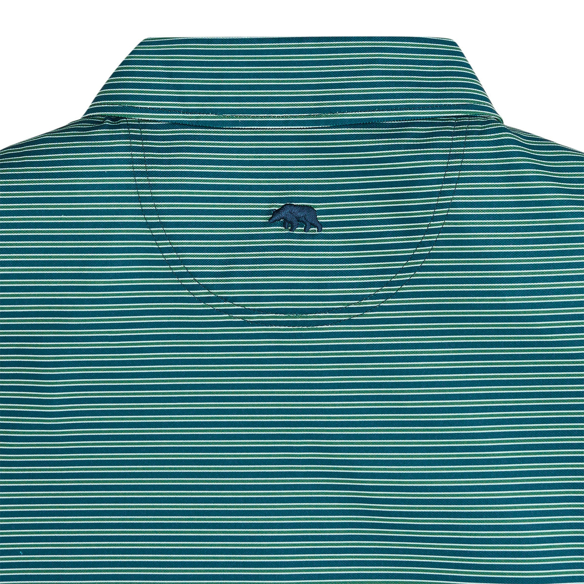 Onward Reserve Trophy Stripe Performance Pique Polo - Blue Wing Teal