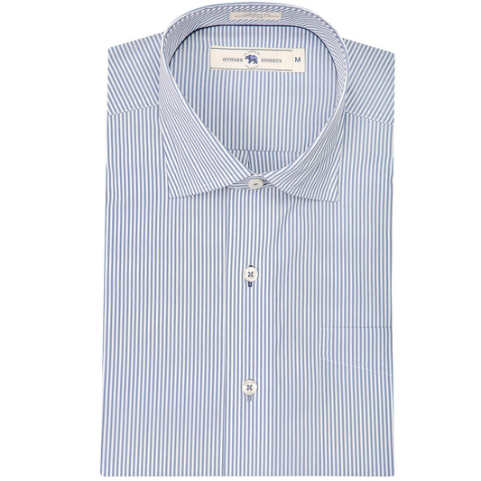 Onward Reserve True Navy/White Stripe Tailored Fit Spread Collar Shirt