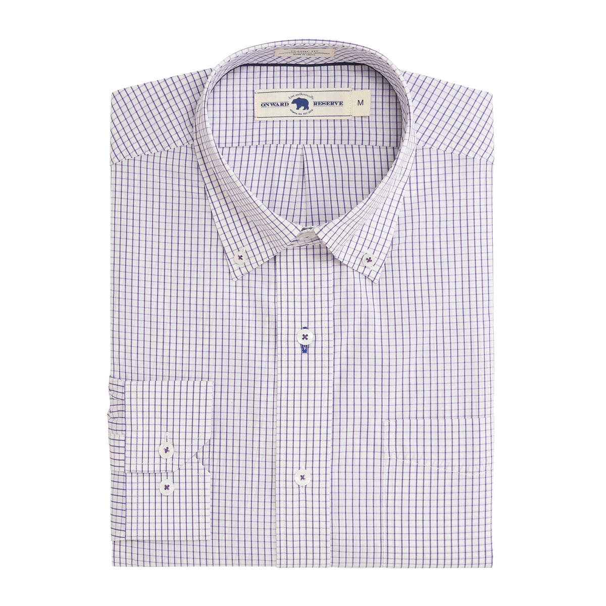 Onward Reserve Tattersall Classic Fit Quad Woven - Loganberry