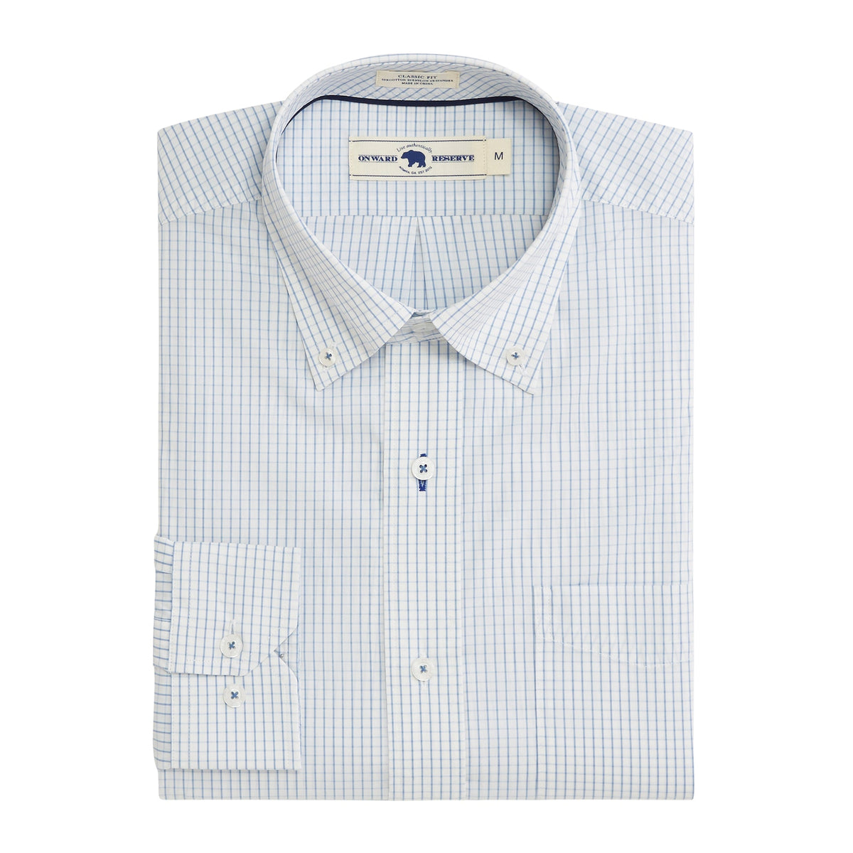 Onward Reserve Tattersall Classic Fit Quad Woven - Endless Sky