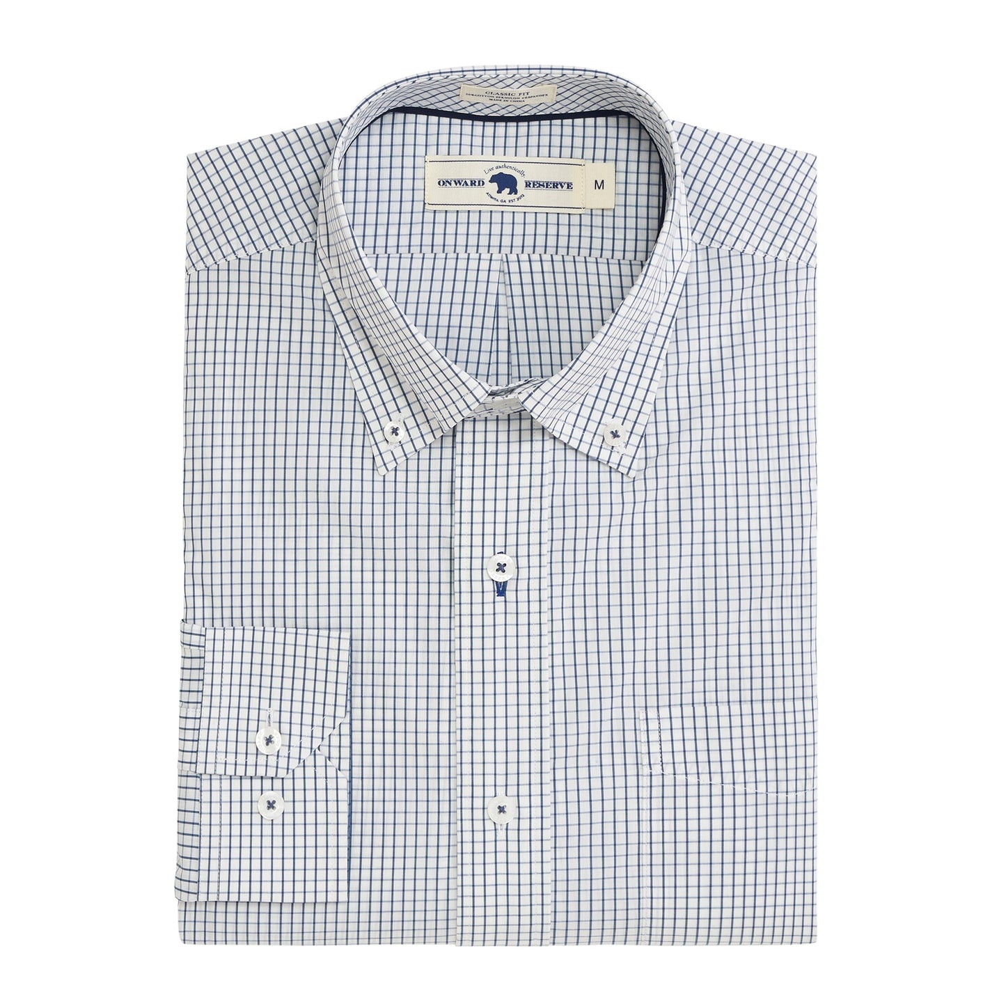 Onward Reserve Tattersall Classic Fit Quad Woven - Naval Academy