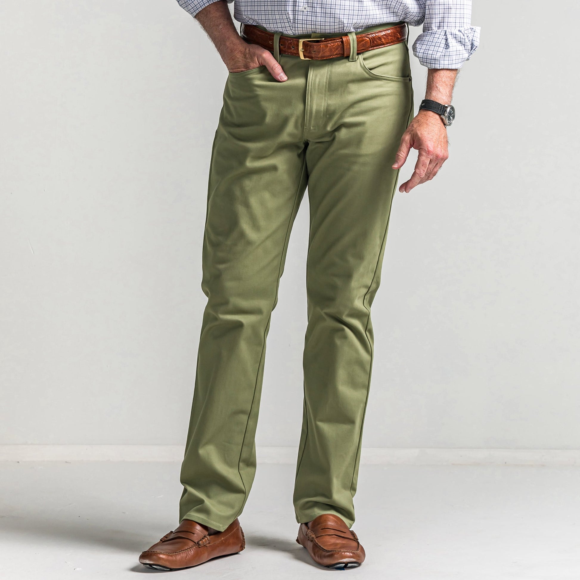 Onward Reserve Classic Five Pocket Pant - Oil Green
