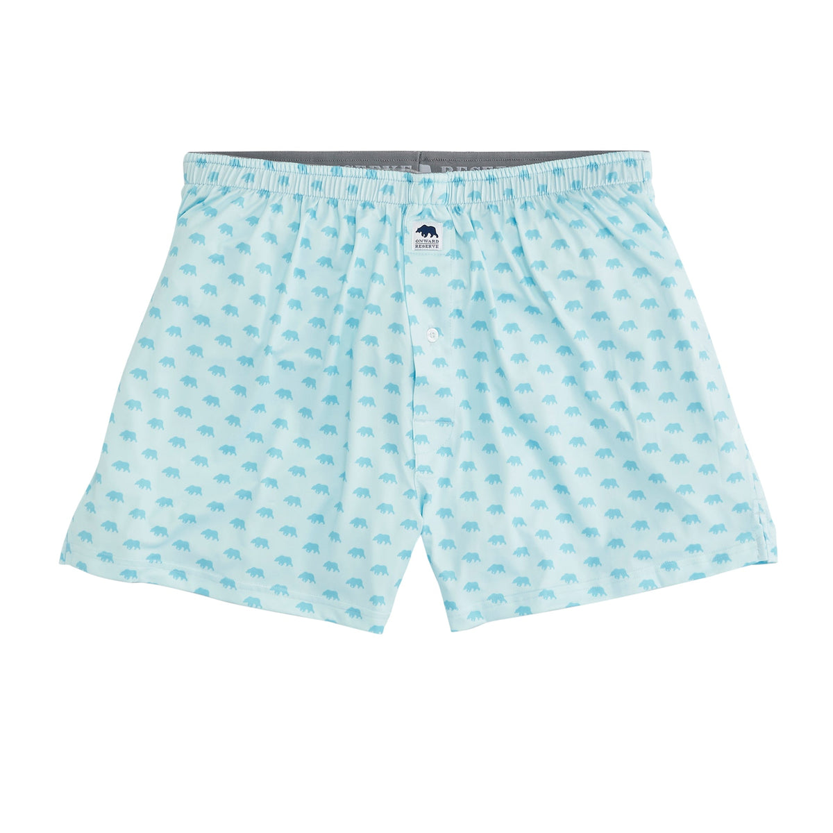 Onward Reserve Bear Logo Performance Boxers - Delicate Blue