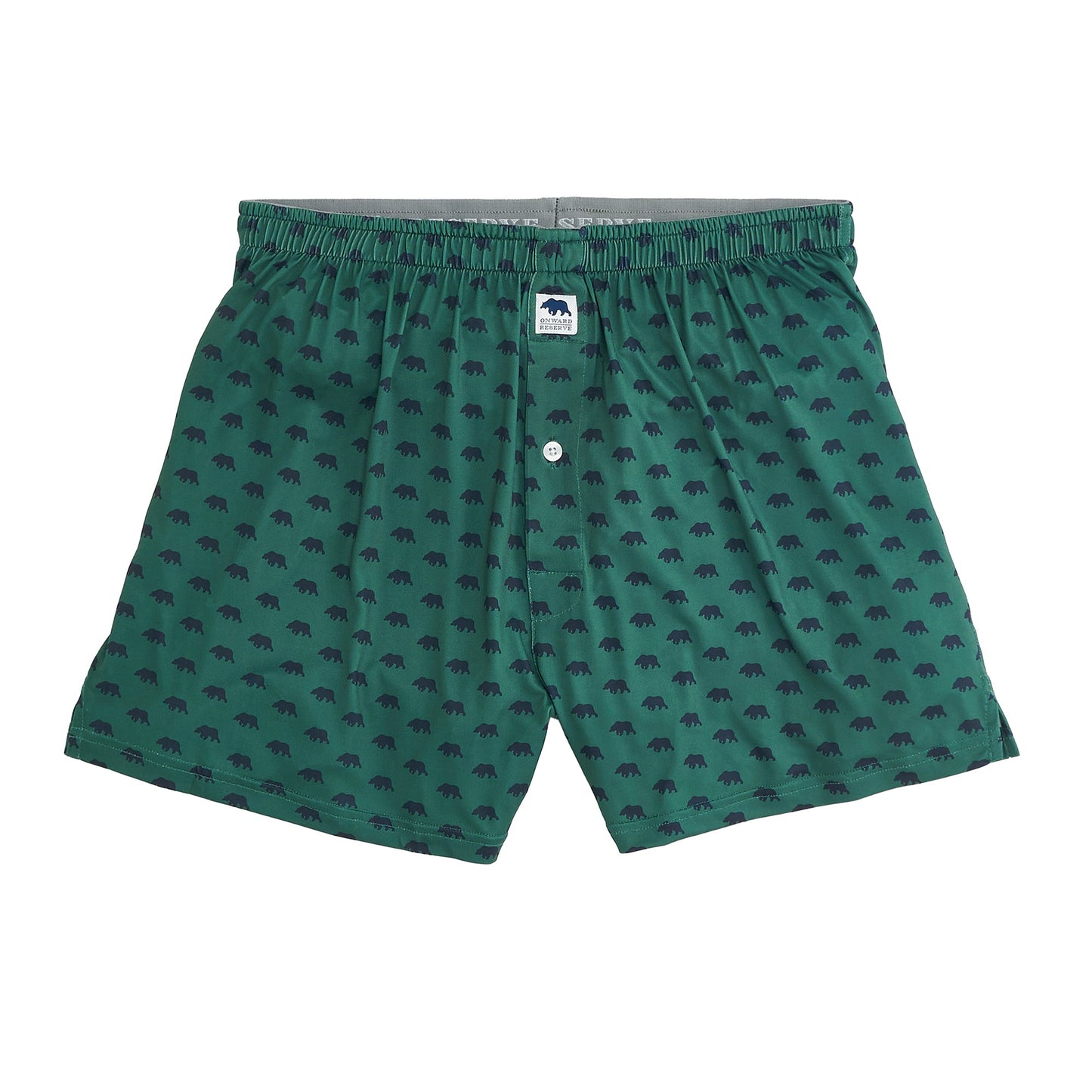Onward Reserve Bear Logo Performance Boxers - Posy Green