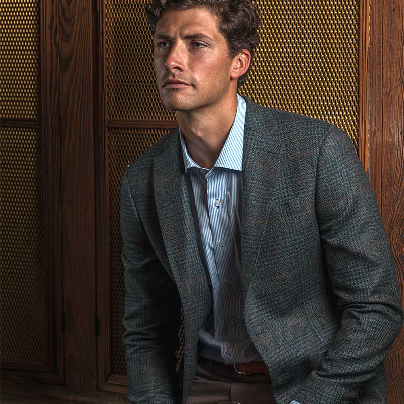 Onward Reserve Loro Piana Myrtle Plaid Sport Coat