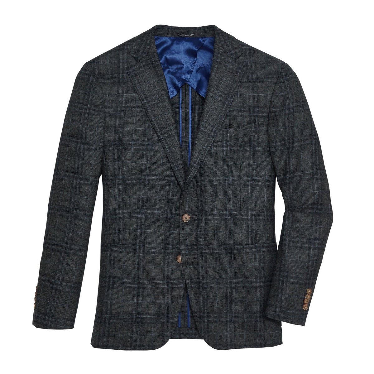 Onward Reserve Loro Piana Deep Grass Plaid Sport Coat
