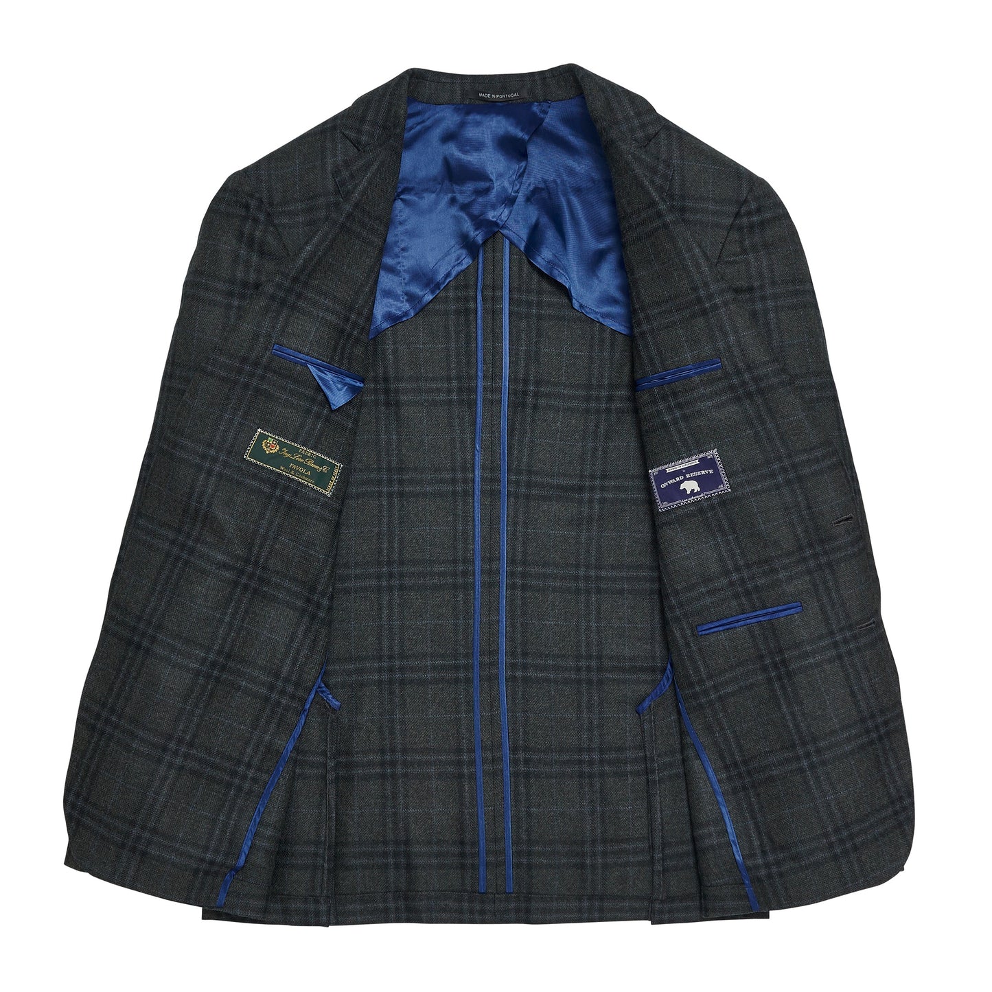 Onward Reserve Loro Piana Deep Grass Plaid Sport Coat
