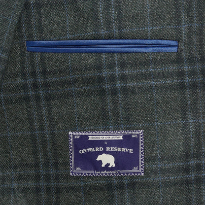 Onward Reserve Loro Piana Deep Grass Plaid Sport Coat