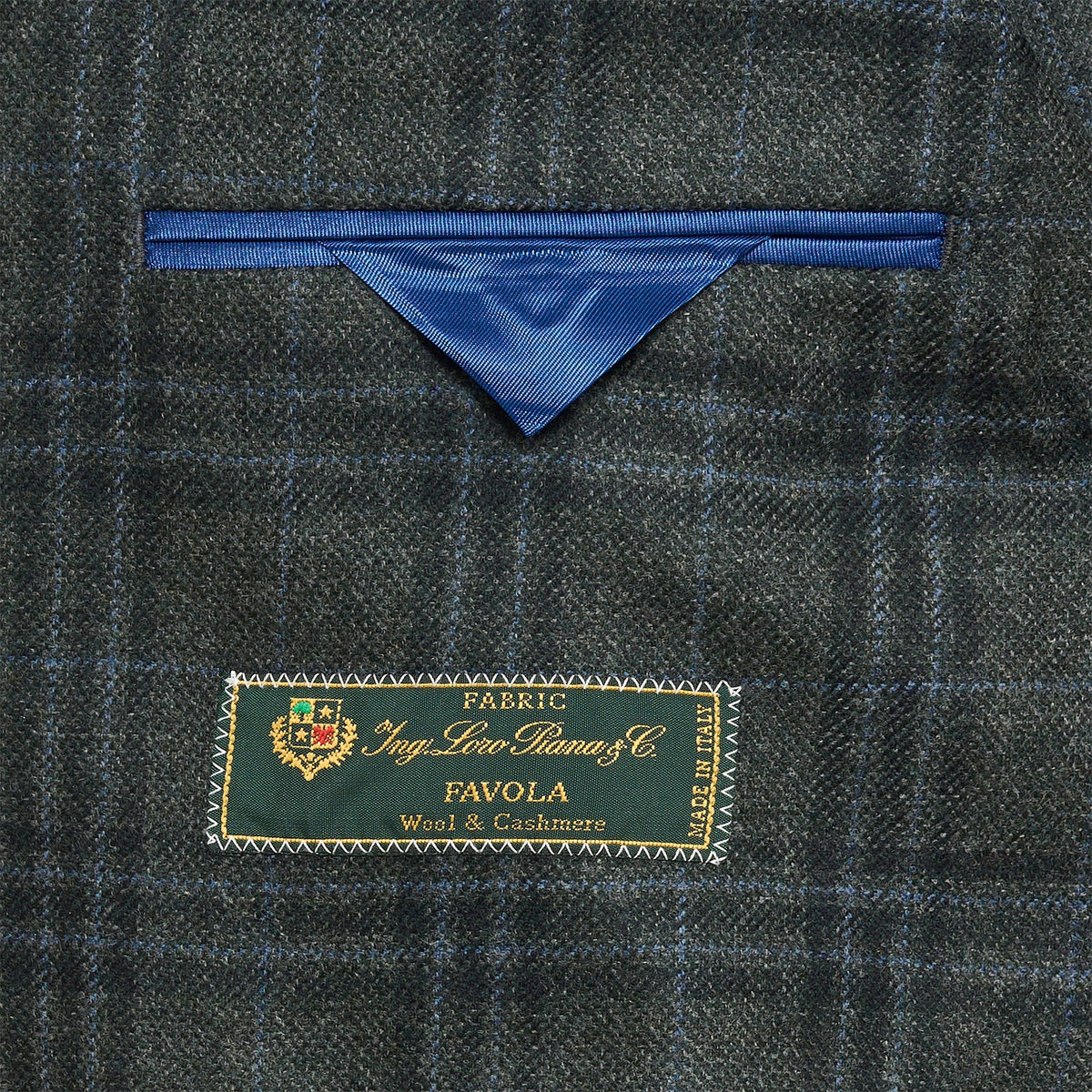 Onward Reserve Loro Piana Deep Grass Plaid Sport Coat