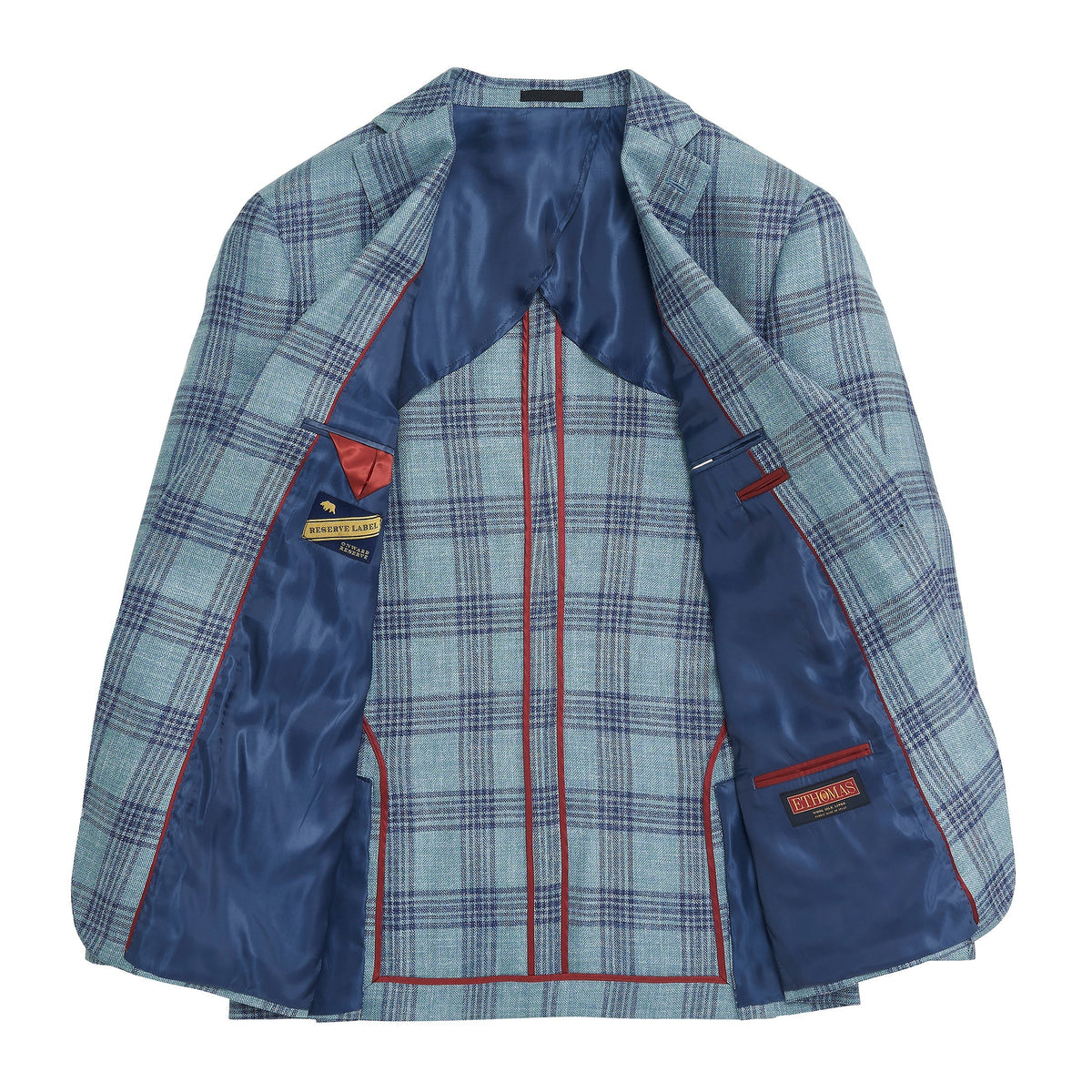 Onward Reserve E. Thomas Deep Sea Plaid Sport Coat