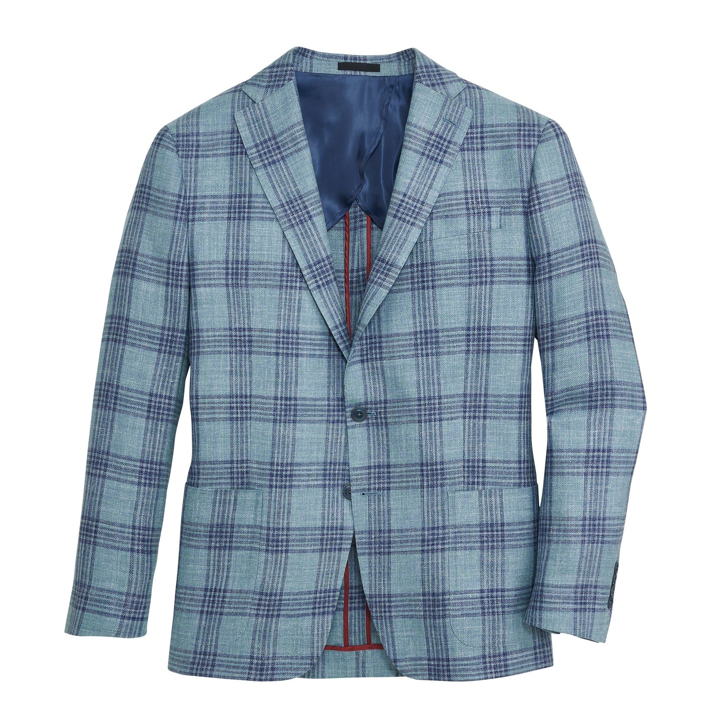 Onward Reserve E. Thomas Deep Sea Plaid Sport Coat