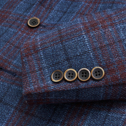 Onward Reserve Loro Piana Horizon Plaid Sport Coat - Blue Horizon