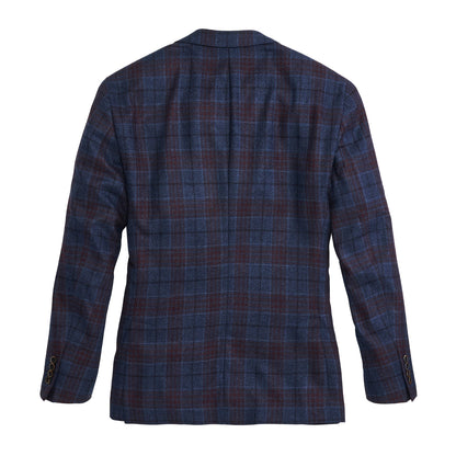 Onward Reserve Loro Piana Horizon Plaid Sport Coat - Blue Horizon
