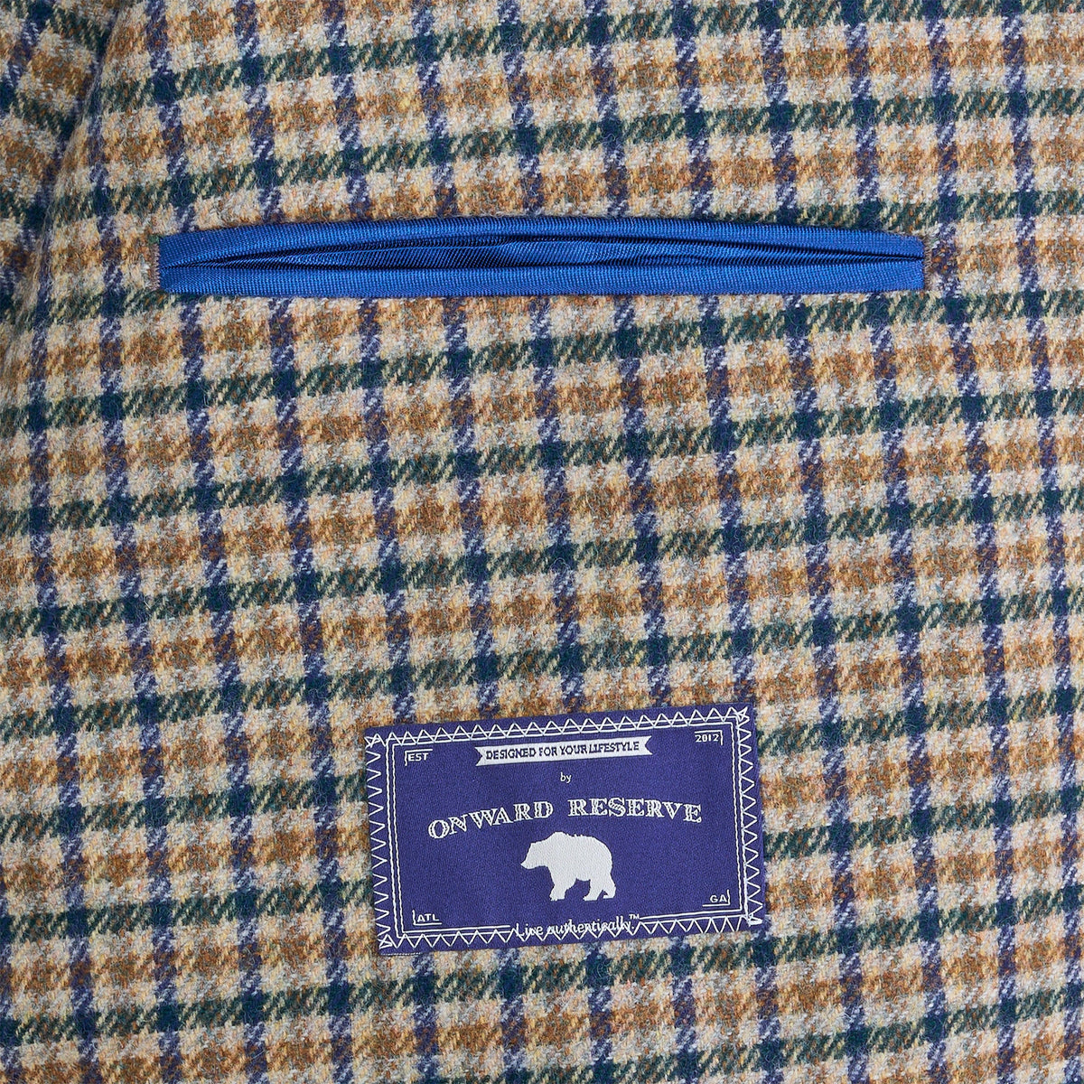 Onward Reserve Fox Brothers Dune Multi Check Sport Coat - Dune